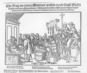 Une question à un monnayeur, vers 1500